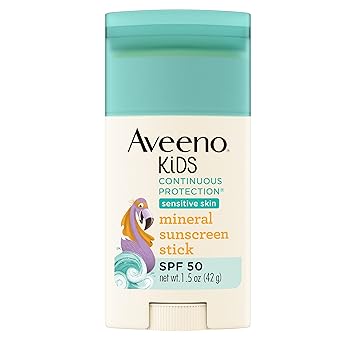 Aveeno Kids Continuous Protection Mineral Sunscreen Stick SPF 50, 42g