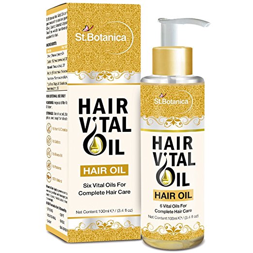 St.Botanica Hair Vital Oil (With Almond, Jojoba, Rosemary, Olive, Castor, Tea Tree Oil) 100ml