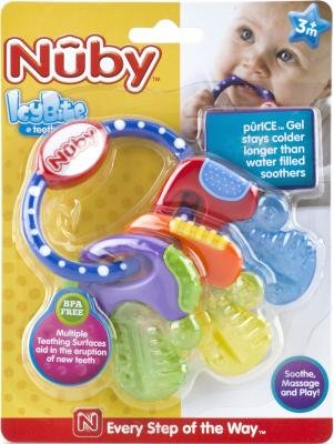 Nuby Ice Gel Teether Keys -- 4 per case.