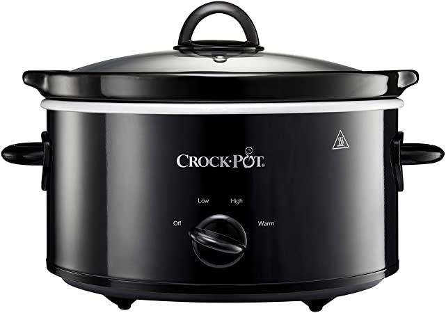 Crock-Pot Slow Cooker | Removable Easy-Clean Ceramic Bowl | 3.7 L (3-4 People) | Black | [CSC078]