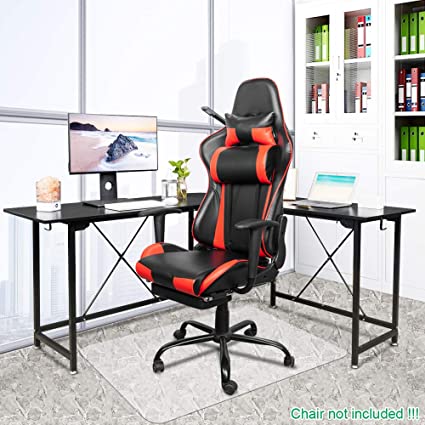 Azadx Home Office Chair Mat 48'' x 59'', Transparent Hard Floors Protector Rectangle, Office Chair Mats for Hard Surfaces (48 x 59'' Rectangle)