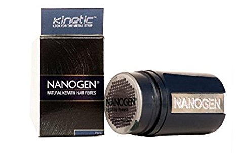 Nanogen Keratin Hair Fibers (Black 15 grams) Thinning Hair Concealer