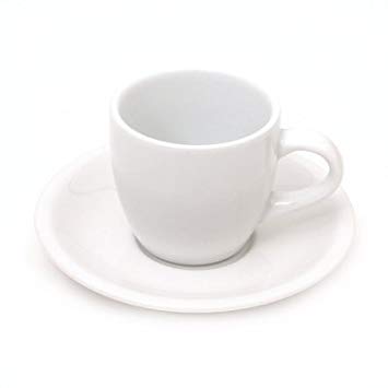 Demitasse Cup & Saucer - Vertex 3.5 Oz. Porcelain