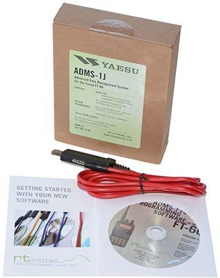 Yaesu ADMS-1J Programming Software on CD with USB Computer Interface Cable for FT-60R by RT Systems