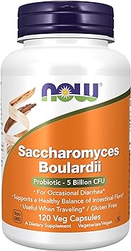 NOW Foods Saccharomyces Boulardii - 120 vcaps