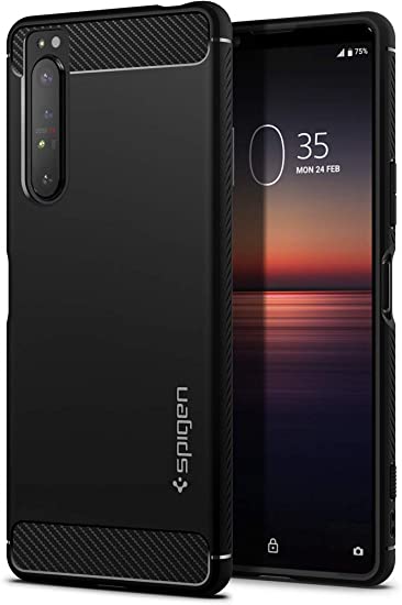 Spigen Rugged Armor Designed for Sony Xperia 1 II Case (2020) - Matte Black