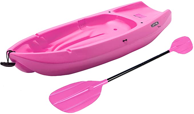 Lifetime Wave Youth Kayak with Paddle 6-Feet, Pink