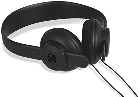 SCOSCHE SHP400-BK lobeDOPE On-Ear Headphones - Retail Packaging - Black