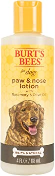 Burt's Bees for Pets for Dogs All-Natural Paw & Nose Lotion with Rosemary & Olive Oil | For All Dogs and Puppies, 4oz, All-Natural Paw & Nose Lotion with Rosemary & Olive Oil | Best Treatment for All Dogs and Puppies With Dry Nose and Paws