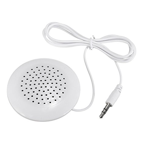 Mini Speaker,ELEGIANT Portable White 3.5mm Mini Pillow Speaker for MP3 MP4 Player iPhone iPod Touch CD Radio