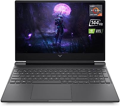 HP Victus Gaming Laptop, 15.6" FHD IPS 144Hz Screen, AMD Ryzen 7 5800H Processor, GeForce RTX 3050Ti, 64GB RAM, 2TB PCIe SSD, Webcam, HDMI, SD Card Reader, Backlit KB, Wi-Fi 6, Windows 11 Home