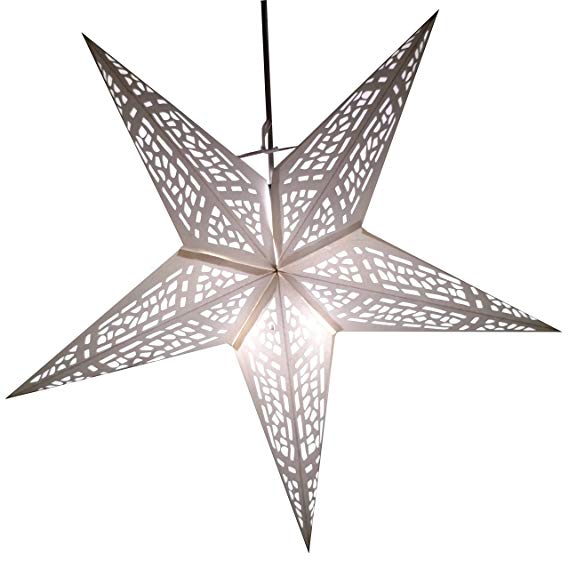 Vitrol Paper Star Lantern with 12 Foot Power Cord Included