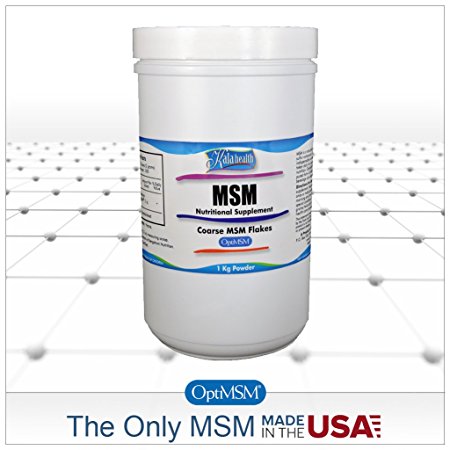 Kala Health MSM Coarse Flakes, 1 KG (2.2 Lbs)
