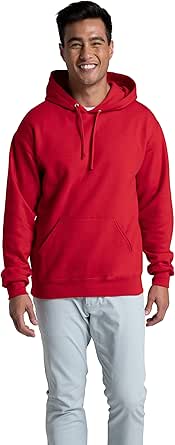 Fruit of the Loom Men's Eversoft Fleece Hoodies, Moisture Wicking & Breathable, Pullover Hooded Sweatshirt