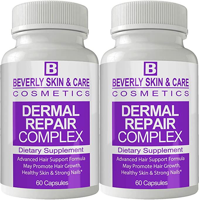 Beverly Skin and Care Cosmetics Dermal Repair Complex (2 Bottle Pack) Supplement 120 Capsules
