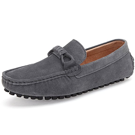 KRIMUS Mens Classic Suede Loafers Moccasins Casual Slip On Driving Shoes