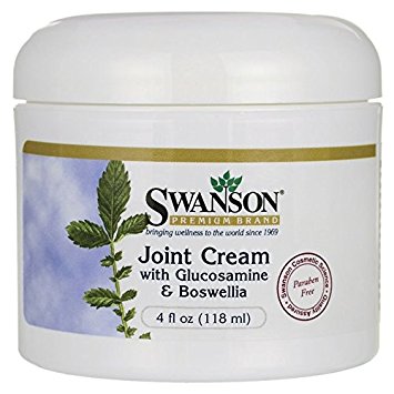 Swanson Joint Cream with Glucosamine & Boswellia 4 fl oz (118 ml) Cream