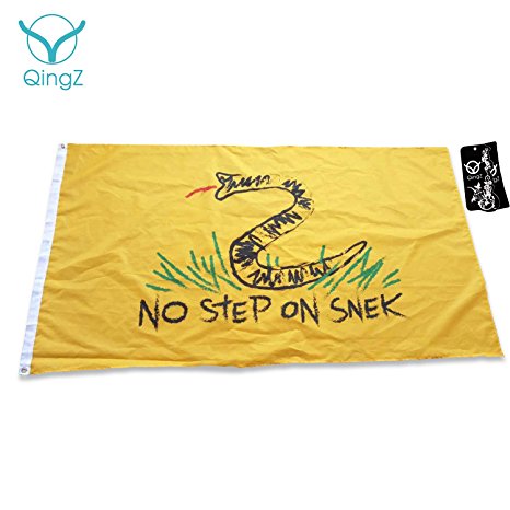 No Step On Snek Flag 3x5 Feet Banner Flag by QingZ