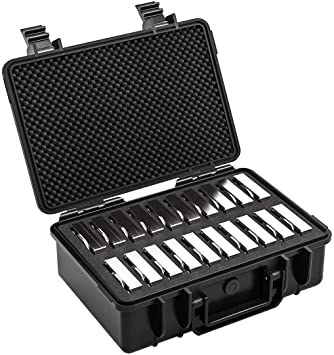 ORICO External Hard Drive Case, 20-Bay Multi-Protection HDD Storage Box Carrying Case for 3.5" HDD/SSD Briefcase