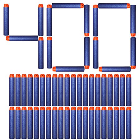 AMOSTING Refill Darts 400PCS Bullet for Nerf N-Strike Elite Zombie Strike Rebelle - Blue