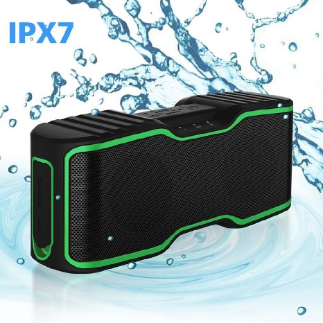 IPX7 Waterproof Bluetooth Speaker, URPOWER Bluetooth 4.0 Speaker with 10W Enhanced Bass, NFC Tech, Portable Wireless Speaker for iPhone iPad Samsung Nexus HTC and More