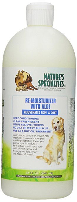 Nature's Specialties Aloe Remoisturizer Pet Conditioner, 32-Ounce