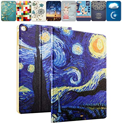 DuraSafe Case for iPad PRO 11 Inch - 2018 (A1980 A1934 A2013 A1979) Printed Smart Cover with Pencil Pair & Charge Support - Starry Night