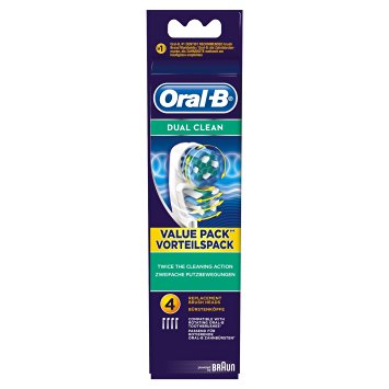 Oral-B Dual Clean Four Replacement Toothbrush Heads