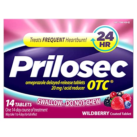 Prilosec Omeprazole Delayed Release, Acid Reducer Tablets, 14 Tablets