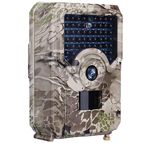 Kuool P3 Trail Camera 12MP 1080P Full HD Hunting Cam Infrared Night Vision Waterproof Wildgame Innovations Trail Camera 120° Wide Angle Game Cam Wildlife Monitoring (P3)