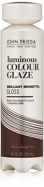 John Frieda U-HC-5396 Brilliant Brunette Liquid Shine Luminous Color Glaze for all Brunettes - 6.5 oz