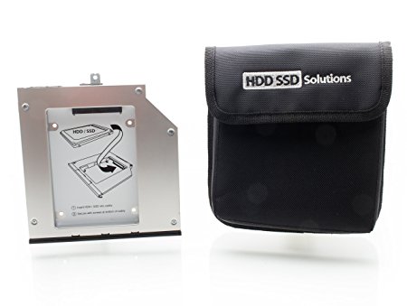 HDD / SSD Caddy Adapter for Lenovo W540, W541, T540, T440p (original Newmodeus caddy w/ carrying pouch)
