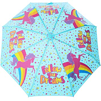 GirlZone: Umbrella for Kids Color Changing Unicorn Kids Umbrella