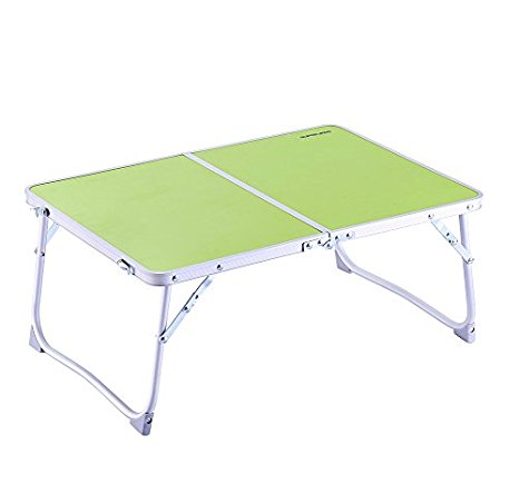 Superjare 23.2" Portable Breakfast Table Bed Tray Laptop Desk Green