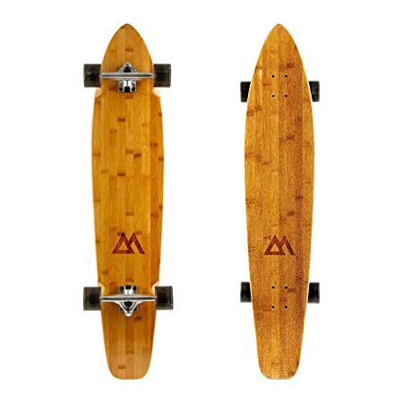 Magneto 44 inch Kicktail Cruiser Longboard Skateboard | Bamboo and Hard Maple Deck | Made for Adults, Teens, and Kids …