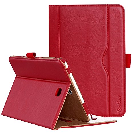 ProCase Samsung Galaxy Tab S2 8.0 Case - Leather Stand Folio Case Cover for 2015 Galaxy Tab S2 Tablet (8.0 inch, SM-T710 T715 T713) -Red