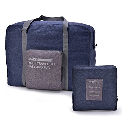 Travel Duffel Bag - Lightweight Foldable 18'' Luggage Bag Duffle Bag Gym Bag