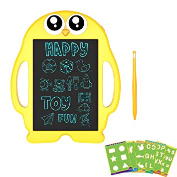 YORANIO LCD Writing and Drawing Tablet, 9 Inch Portable Electronic Writing Drawing Board Gift for Kids, Handwriting Paper Penguin Board for School and Office