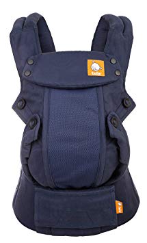 Baby Tula Coast Explore Mesh Baby Carrier 7 – 45 lb, Adjustable Newborn to Toddler Carrier, Multiple Ergonomic Positions Front and Back, Breathable – Coast Indigo, Navy Blue