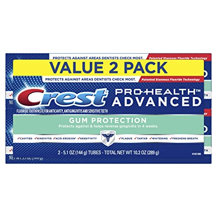 Crest Pro-Health Advanced Gum Protection Toothpaste, 5.1 oz, Pack of 2