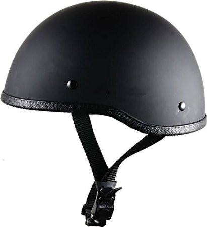 CRAZY AL'S WORLDS SMALLEST HELMET SONS OF ANARCHY INSPIRED IN FLAT BLACK WITH NO VISOR SIZE EXTRA LARGE