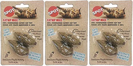 (6 Pack) Ethical Pet 100-Percent Catnip Candy Mice Cat Toy (3 Packages each Containing 2 Toys)