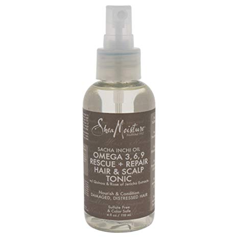 Shea Moisture Sacha Inchi Oil Omega-3-6-9 Rescue & Repair Hair & Scalp Tonic for Unisex, 4 Ounce