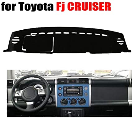 Qnice Car Dashboard Cover for Toyota FJ Cruiser Left Hand Drive Dash Mat Covers Auto Dashboard Protector Accessories