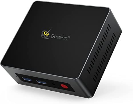 Beelink Mini PC Windows 10, Celeron J4125 (up to 2.7Ghz) Mini Computers 8GB RAM DDR4 128GB M.2 SSD, Small PC Supports 4k Dual HDMI/WiFi 5/ BT4.0/4 USB3.0/ Gigabit Ethernet