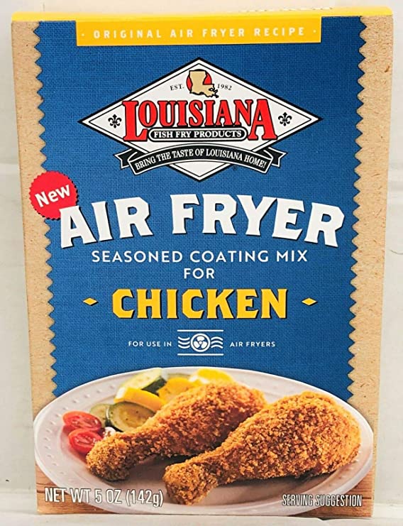 Louisiana Fish Fry Air Fryer Chicken Seasoned Coating Mix - 5 Oz