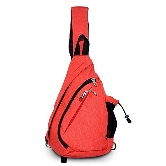 LC Prime Sling Bag Chest Pack Shoulder Unbalance Sack Fanny Gym Backpack Satchel Outdoor Rucksack Adjustable Shoulder Strap Exchange Shoulder for Travel Cycling Hiking Nylon Multi-Colored