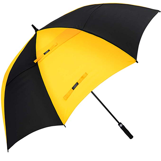 G4Free 54/62/68 Inch Automatic Open Golf Umbrella Extra Large Oversize Double Canopy Vented Windproof Waterproof Stick Umbrellas