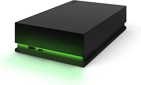 Seagate Game Drive Hub 8TB External Hard Drive Desktop HDD - USB 3.2 Gen 1, Dual USB-C and USB-A Ports, Xbox Certified, with Xbox Green LED Lighting and 3 Year Rescue Services (STKW8000400)