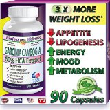Pure USA Garcinia Cambogia Extract 60 HCA 90 Caps 1500 mg - 3000 mg DailyAll Natural Diet Reviews Best Tips for Burn and Lose Fat Fast to Naturally Lower Weight loss Pills and Cholesterol Supplements That Works - Quickly Safely Slim At Home and Lose It Now For Life 90 Capsules